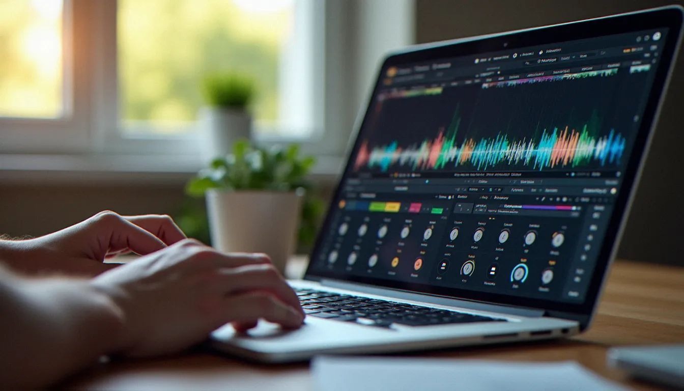Interface d'un logiciel DJ gratuit affichant deux pistes audio avec visualisation des formes d'onde et contrôles EQ